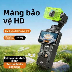 LINGKEN | Miếng Dán Kính Cường Lực Chống Loá cho DJI Osmo Pocket 4/3 với Tính Năng Chống Vân Tay và Phòng Ngừa Bụi