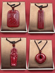 Amulet Necklace Zen Sand Male Female Style Lucky Year Buddha Public Couple Gift Jewelry Zhenzhushan Guanyin Purple Gold Sand