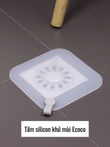 Tấm silicon khử mùi thoát sàn đa năng ECOCO ngăn côn trùng chống thoát nước bồn tắm bếp nhà vệ sinh chống trượt 2131