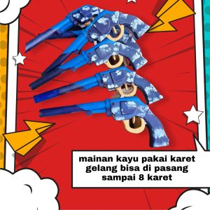 mainan kayu pakai karet wave breaker kaze