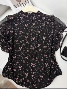 NUMEN BUTTON | French Style Floral Loose Summer New Shirt