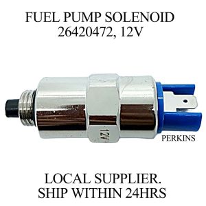 26420472 12V FUEL INJECTION PUMP SOLENOID FOR PERKINS 1004 1103 1104 1106