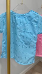 เสื้อคอกลมผ้าไทยสำหรับเด็ก FVT96