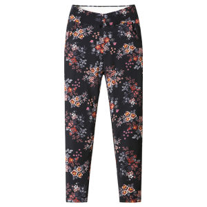 Grandma Style Thickened Fleece Lined High Waist Loose Fit Cotton Pants for Middle-Aged And Elderly Women Winter Warm Trousers