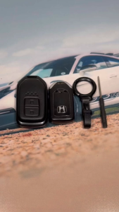 Honda BRV HRV CRV Accord Jazz City Civic Leather Car Key Case Cover Accessories