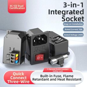 kuicc | Quick Connect Integrated Plug Power Socket 10A