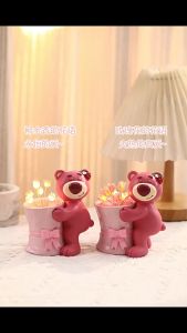 Đèn Ngủ Gấu Dâu Lotso Hoa Tulip Sáng Tạo Dễ Thương Đèn Decor Trang Trí Phòng Ngủ Bàn Làm Việc Quà Tặng Sinh Nhật