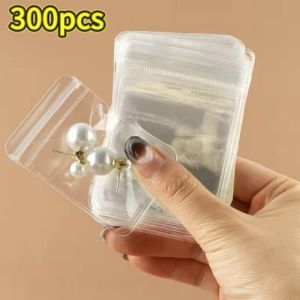 Jewelry Storage Album Transparent PVC Storage Book Earring Necklace Bracelet Ring Storage Bag Anti-oxidation Jewelry Bag