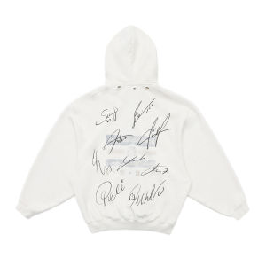 MASONPRINCE Celebrity Autograph Hoodie Heavyweight Loopback Memorial Sweatshirt Loose Fit Open Cardigan Spring Youth Energy