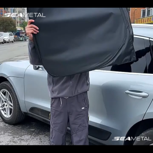 SEAMETAL Universal Car Windshield Sunshade Foldable Thickened Front Windshield UV Protection Cover Black Coated Sunshade