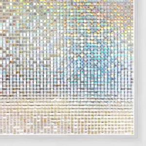 Phim Dán Cửa Sổ Cầu Vồng Mosaic Tĩnh Điện Trang Trí Kính Màu Vinyl Có Thể Tháo Rời Để Trang Trí Nhà Cửa
