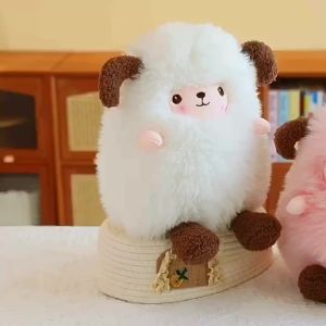 Toca Wool Plush Toy Little Sheep Doll 35cm Cartoon Super Soft Stuffed Animal Bed Companion Sleeping Doll Girls Birthday Gift Holiday Gift