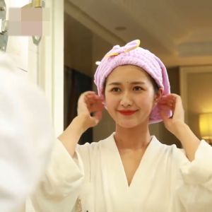 Zaman Now - Handuk Pita Shower Cap Dry Hair / Handuk Keramas Cepat Kering / Handuk Kepala / Handuk Pengering Rambut Praktis