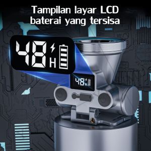 【COD】300 WATT penyinaran 10.000 meter Sangat terang senter kepala jarak jauh Anti Air Jarak Jauh senter super terang kepala senter kepala super terang darurat stong light Headlamp senter100000 lumens ori lampu senter kepala