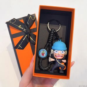 2025 New Q Version Pirate Hunter Keychain PVC Toy Pendant Luffy Sanji Usopp Creative Gift Festival Supplies