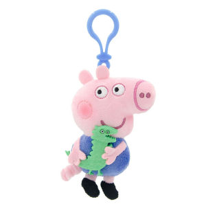 Peppa Pig Plush Toys Kawaii Dinosaur Peppa George Cartoon Anime Plush Keychain Backpack Small Pendant Childrens Gift