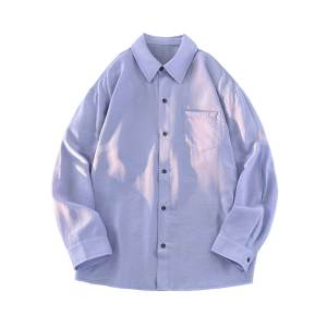 Pink Sun Protection Shirt Mens Fancy Niche Style Long Sleeves Shirt Mens Seaside Wear Summer Thin Couple Coat