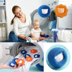 เครื่องมือการพยาบาลเด็กฟองน้ําซักรีด Ball ผม Tangled Remover เสื้อผ้าเครื่องซักผ้า Fluff ทําความสะอาด Ball Lint Remover
