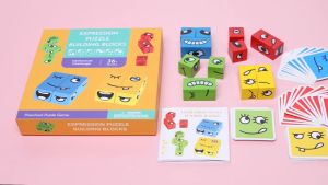 Đồ chơi gỗ rubik xếp hình biểu cảm khuôn mặt tư duy logic tập trung cho bé - Tiệm Nhà Sóc 2023