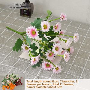 Style Single Branch Flower Bouquet Artificial Flowers Fabric Art New Year Decoration Dry Flower Red Fruits Simulation Flower