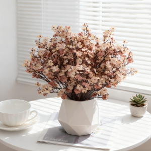 Artificial Flower Silk Gypsophila HHigh Quality Home Room Outdoor Garden Arch Valentines Wedding Bridal Bouquet DIY Gift Decora