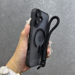 Dopamine Matte Skin-like Magnetic Absorption Case for Men And Women Anti-fall Protection 16Promax 15Pro 14 13 Compatible