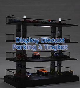 Diorama Parkiran 4 lantai skala 1:64 Parking Display Diecast