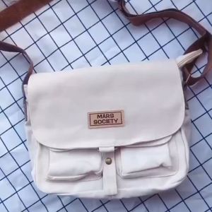 INNEOV tooling messenger bag female Korean ins retro student canvas art college style shoulder bag