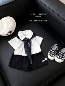 Cotton Polo Shirt and Shorts Set for Boys