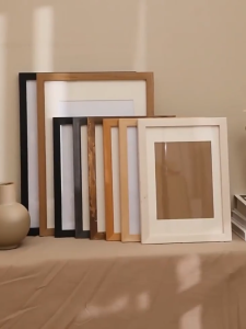 Wooden Picture Frame Wall Decor Photo Frame Home Decor Picture Holder With Stand Picture Frame