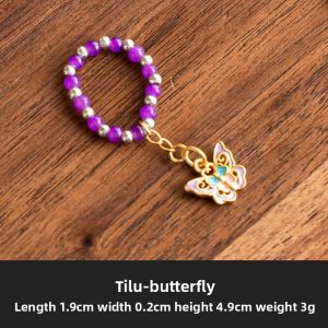 JISU | Minimalist Handmade Bead Chain Pendant Teapot Lid Bowl Ornament