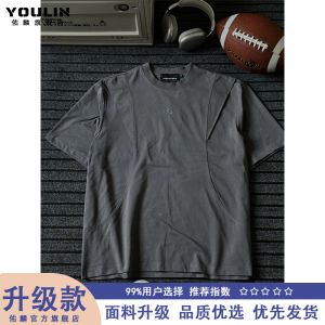 Cleanfit Sorona Mens Short Sleeve T-Shirt Boxy Fit Heavyweight American Style Summer Fashion Casual round Neck Cotton Blend