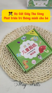 [TẶNG HỒ DÁN] Bộ Cắt Giấy Thủ Công Cho Bé Kèm Kéo An Toàn Phát Triển Trí Thông Minh Rèn Luyện Khéo Tay