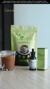 Dok Natural Herbal Drops 50ml x 2 pcs with Herbal Blend Coffee 100g (10g x 10 Sachets)