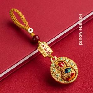 FUGUANGPUZHAO | Lucky Golden Driving Accessory Keychain