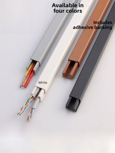 Decorative Plastic Wire Concealment Box PVC Raceway Plain View Wire Management Storage Container Home Use Network Cable Cover