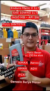 Oli Enduro Matic-V 10W40 1LT Pertamina Oil