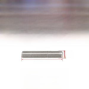 Full Thread 304 Stainless Steel Screw Rods Bolts Studs Double Headed Shaft M3M4M5M6M8M10GH Hardware Fasteners Engineering Parts