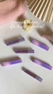 KAILA Beaute Lip Blurry Velvet - Lip Velvet Blurring Powdery Finish Infused Skincare Transferproof Ringan Tahan 8 Jam