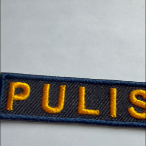 "PU LIS" Embroidered Patch - Iron on - Name Cloth for Pants.