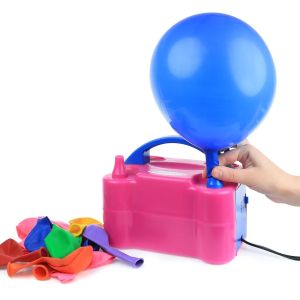 Electric Inflatable Balloon Pump Double Hole Fast Inflatable Ball Double Air Pump Birthday Balloons Wedding Decor Party Supplies