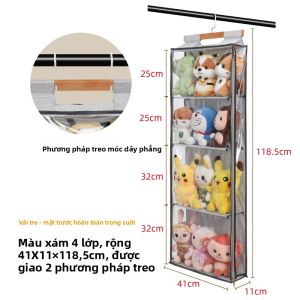 Túi Đựng Đồ Treo Tường Trong Suốt Chống Bụi Túi Đựng Giày Dép Túi Đựng Túi Xách Đồ Dùng Lưu Trữ Gia Đình Nhật Bản Đồ Dùng Làm Vườn