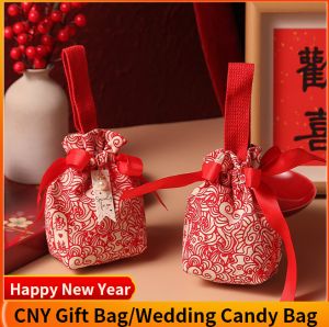 [JYA store] 2025 CNY Gift Bag Chinese New Year Decoration for Wedding Candy Bag Spring Festival Handbag Candy Box 新年礼物 中国风糖果袋 婚礼喜糖盒