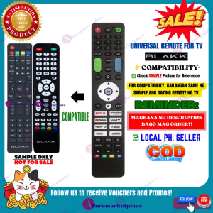 BLAKK SMART TV Remote [**Mag Basa B4 Umorder**] Ready to use Universal for BLAKK LED TV REMOTE BLAKK Android TV Remote alluremarketplace2ND