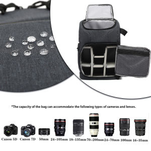 Waterproof Camera Bag Photo Cameras Backpack For Canon Nikon Sony Xiaomi Laptop DSLR Portable Travel Tripod Lens Pouch Video Bag