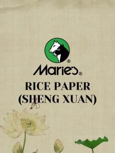 50 Sheets Maries Rice PaperSheng (Raw) Xuan for Sumi & Oriental PaintingInk DrawingChinese CalligraphyWatercolors