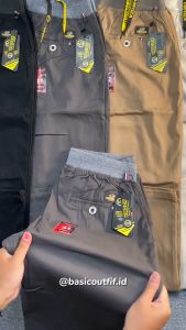Celana Panjang Pria Chinos Kolor [27-44] Bahan Katun Stretch Jumbo RPJ03A