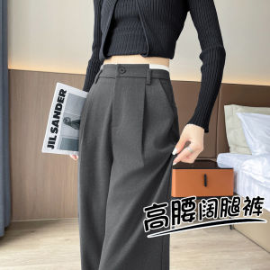 High Waist Loose Fit Wide Leg Pants Womens Autumn Winter Style Casual Trousers Designer Sensation Suit Pants for Ladies