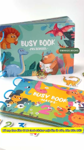 Bộ Học Liệu Bóc Dán Montessori Thông Minh 20 Trang Zuba Toys Tái Sử Dụng Nhiều Lần Cho Bé