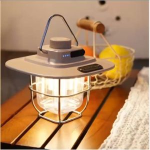 เปลว ไฟ ชุด 2 แบบ ไฟแคมป์ปิ้ง สำหรับชาร์จมือถือ ปรับแสง 2 แบบ ไฟแคมป์ปิ้ง